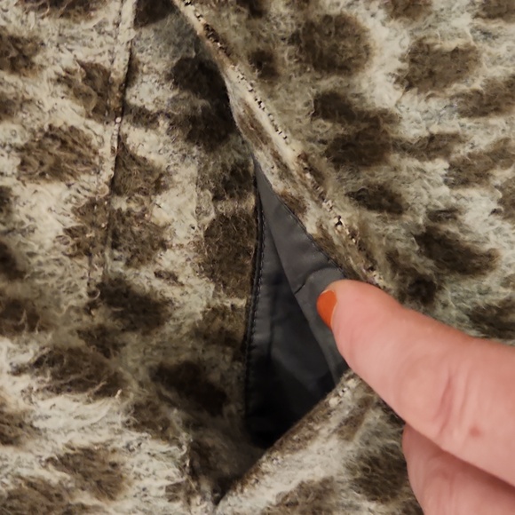 Old Navy Soft Brushed Leopard Print Coat for Women Size XXL - Picture 7 of 9